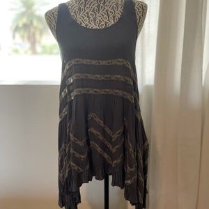 Free people voile and lace slip